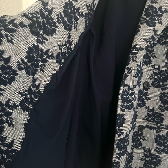 Halogen Ruffle Jacquard Coat - Picture 6 of 7